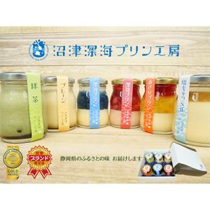 【沼津深海プリン工房】沼津深海プリン工房6種食べ比べセット(総容量 約580g)