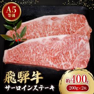飛騨牛A5等級　サーロインステーキ　約400g(200g×2)