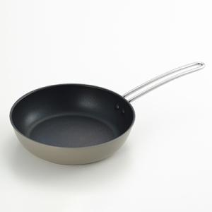 ふるさと納税 弥彦村 栗原はるみ　IH対応浅型フライパン24cm(グレー)