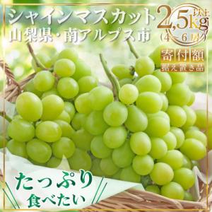 ふるさと納税 南アルプス市 【2024年発送】 山梨県南アルプス産 もぎたて シャインマスカット 2...