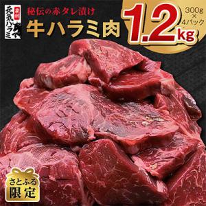 ふるさと納税 肉 泉佐野市 【さとふる限定】牛ハラミ肉 1.2kg 味付け 小分け 300g×4P ...