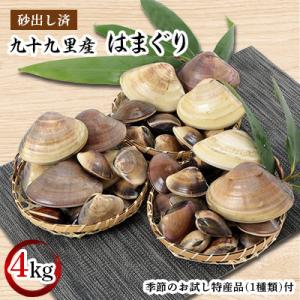 ふるさと納税 白子町 九十九里産　はまぐり　4.0kg【季節のお試し特産品付き】