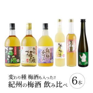 【すさみ町】紀州の梅酒 飲み比べ6本セット