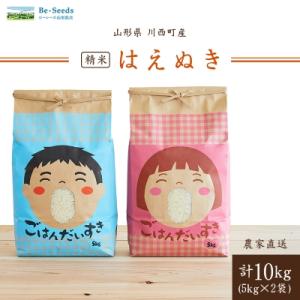 令和7年産　山形県産　はえぬき　10kg(5kg×2袋)