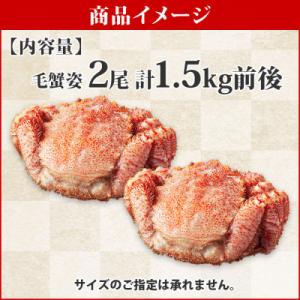 ふるさと納税 弟子屈町 【のし付】毛蟹 姿 2...の詳細画像2