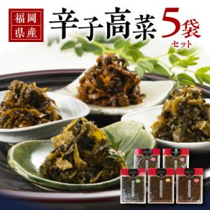 福岡県産辛子高菜 5パックセット