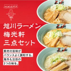 ふるさと納税 旭川市 旭川ラーメン冷凍梅光軒3種セット_01840