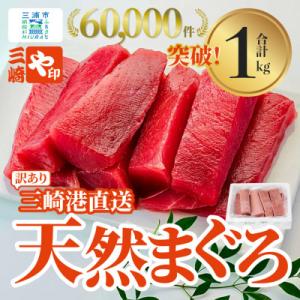 ふるさと納税 三浦市 【訳あり】老舗三崎まぐろ問屋から直送!新鮮天然マグロ赤身1kg