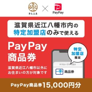 ふるさと納税 近江八幡市 滋賀県近江八幡市 PayPay商品券(15,000円分)※地域内の一部の加...