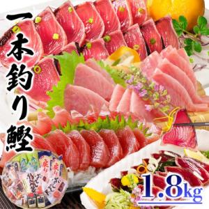 一本釣り鰹 タタキ 刺身 バラエティー1.8kg A8-37