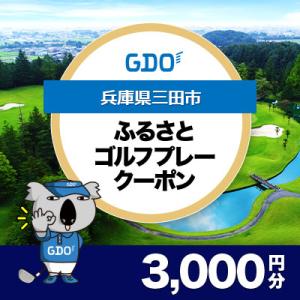 ふるさと納税 三田市 【兵庫県三田市】GDOふるさとゴルフプレークーポン(3,000円分)