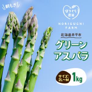 【先行受付 2026年産】ほりぐち農園の朝もぎ春グリーンアスパラ　1kg