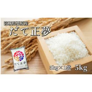 ふるさと納税 栗原市 【令和5年産】宮城栗原産 だて正夢 白米5kg (5kg×1袋)