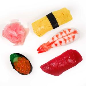 ふるさと納税 弥富市 食品サンプルマグネット お寿司5個セット