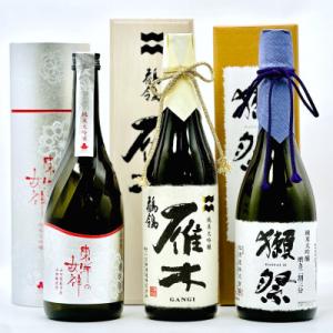ふるさと納税 山口県 東洋の女神&雁木&獺祭呑みくらべ3本セット