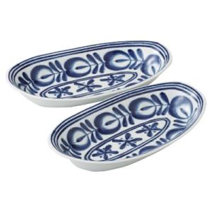 ふるさと納税 長崎県 【波佐見焼】モダンブルーカレー鉢ペアセット【西海陶器】 1 52048