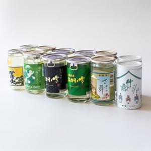 鶴岡飲み比べ　清酒　カップ　12本セット　(6種類×各2本　計12本)