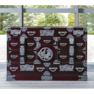 ふるさと納税 利府町 仙台箪笥　四・五尺部屋箪笥90　木地呂漆塗り　(お申込書返送後2ヶ月〜6ヶ月以内でお届け)