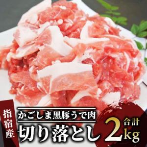 ふるさと納税 指宿市 ＜指宿産かごしま黒豚＞ウデ切り落とし 大満足の2kg!(岡村商店)A-210