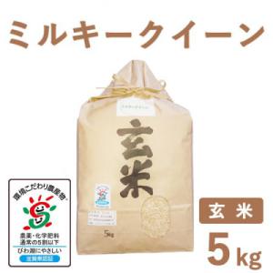 滋賀県産 低農薬栽培 ミルキークイーン 玄米5kg 令和7年産