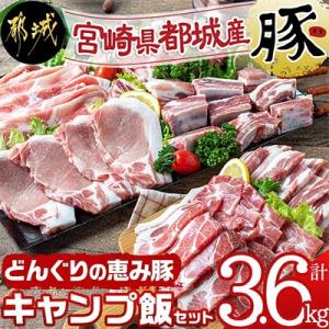 【宮崎県　都城市産】「どんぐりの恵み豚」キャンプ飯3.6kgセット