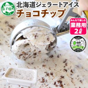【北海道】業務用 アイスクリーム チョコチップ 2L 手作り ジェラート 598