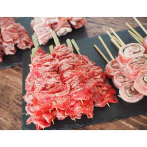 ふるさと納税 登米市 牛タン串も入って40本!”通好み”串4種セット