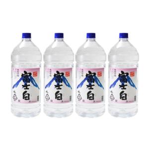 紀州の地酒　富士白　ふじしろ　25度 4L×4本【日高町】