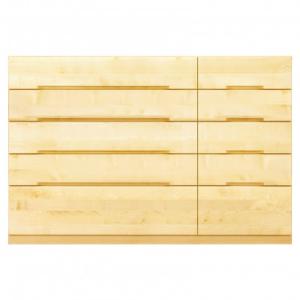 ふるさと納税 大川市 幅151-5段チェスト「ナテュール」メープル材無垢 桐タンス 衣類収納 【丸田木工】