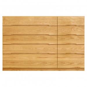 ふるさと納税 大川市 幅151-5段チェスト「ナテュール」ホワイトオーク材無垢 桐タンス 衣類収納 【丸田木工】