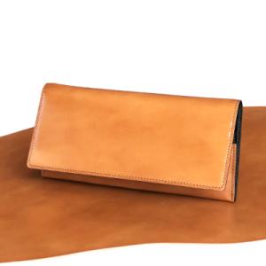 ふるさと納税 新庄市 LUEGO コードバン 長財布 小銭入れ付き/ブラウン×ブラック