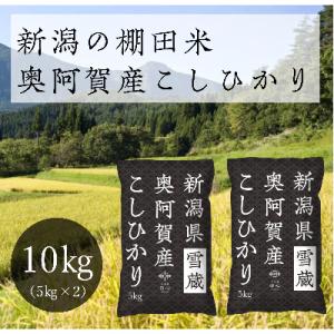 【令和8年産先行受付・2026年10月13日以降発送】新潟県奥阿賀産こしひかり10kg(5kg×2)
