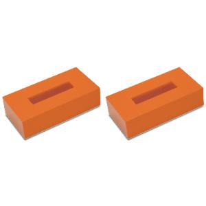 ふるさと納税 海南市 和歌山県海南市 ティッシュBOX カラー オレンジ 2個組 すっきりシンプルな...