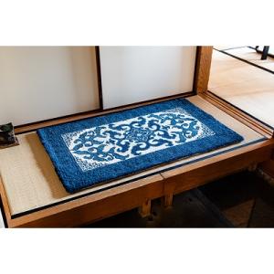 ふるさと納税 佐賀市 鍋島緞通【手刺繍】花菱龍...の詳細画像1