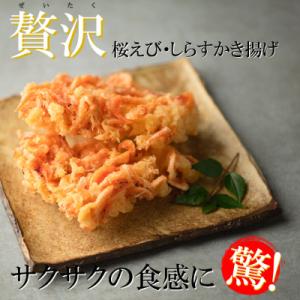 ふるさと納税 静岡市 【静岡駿河湾産】贅沢かき揚げ紅白2食セット