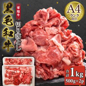 ふるさと納税 牛久市 【常陸牛】切り落とし1kg