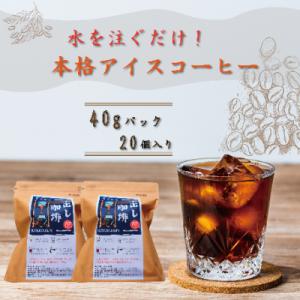 水を注ぐだけで本格アイスコーヒー! 水出しコーヒー 2袋(1袋10パック)