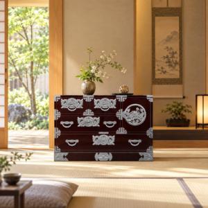 ふるさと納税 利府町 仙台箪笥 三・五尺横長箪...の詳細画像1