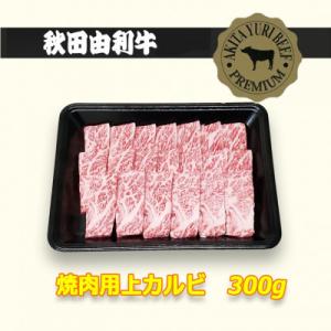 ふるさと納税 由利本荘市 秋田由利牛【黒毛和種】焼肉用上カルビ300g