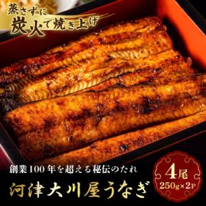 河津大川屋うなぎ　炭火直焼き4尾セット