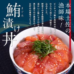 ふるさと納税 芸西村 高知の海鮮丼の素「マグロの漬け」80g×5P