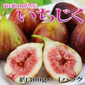 和歌山県産新鮮いちじく約300g×4パック入り