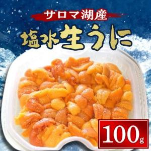 ふるさと納税 北見市 サロマ湖産　塩水生うに(100g)【2024年4月上旬より発送】｜さとふる