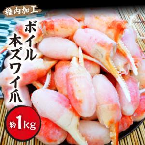 ボイル本ズワイガニ 爪 1kg(約20～50爪入) 海鮮