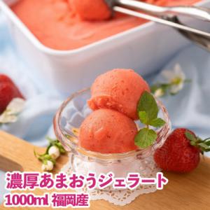 【2026年4月以降順次発送】ふくおか産濃厚あまおうジェラート1000ml(筑紫野市)