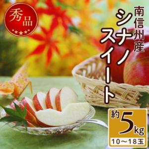 【南信州産】シナノスイート　秀品　約5kg(10～20玉)　※2026年10月中旬から順次発送