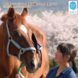 ふるさと納税 新居浜市 初心者向け ビジター乗馬体験 エヒメ乗馬クラブ(小学生以上1名 30分+引き...