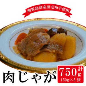 鹿児島県産黒毛和牛の肉じゃが(150g×5袋・計750g)(i178)