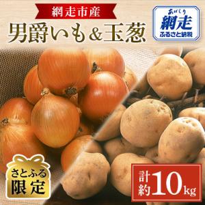 【さとふる限定】男爵・玉葱　合計約10kgセット【9月中旬から11月下旬までに発送】