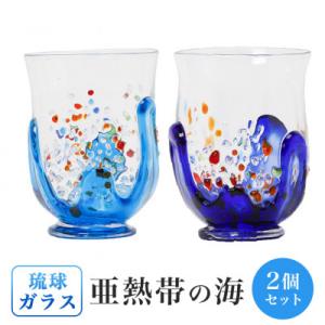 ふるさと納税 糸満市 【琉球ガラス】 「銀河(ぎんが)」 ビアグラス 2個